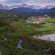Summer valley view