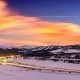 Sunset over the Winter Park valley